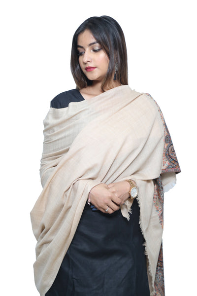 MELANGE KANI PALLA WOVEN JACQUARD WOOLLEN SHAWL