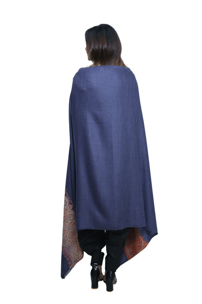 MELANGE KANI PALLA WOVEN JACQUARD WOOLLEN SHAWL