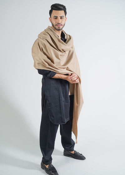 MERINO WOOL BLENDED GENTS SHAWL