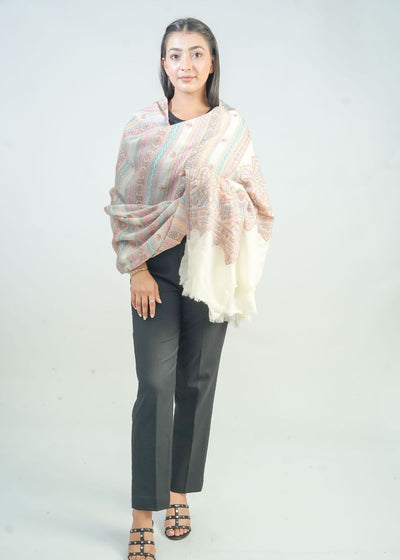 KANI WOVEN PALLA BOOTI SHAWL