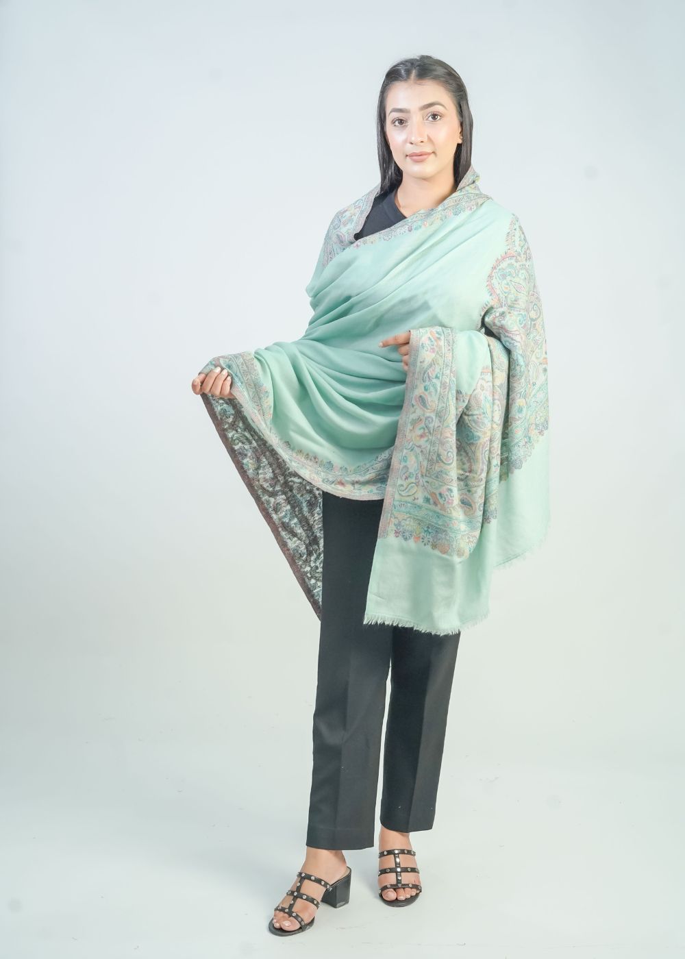 KANI WOVEN DUAR PALLA SHAWL