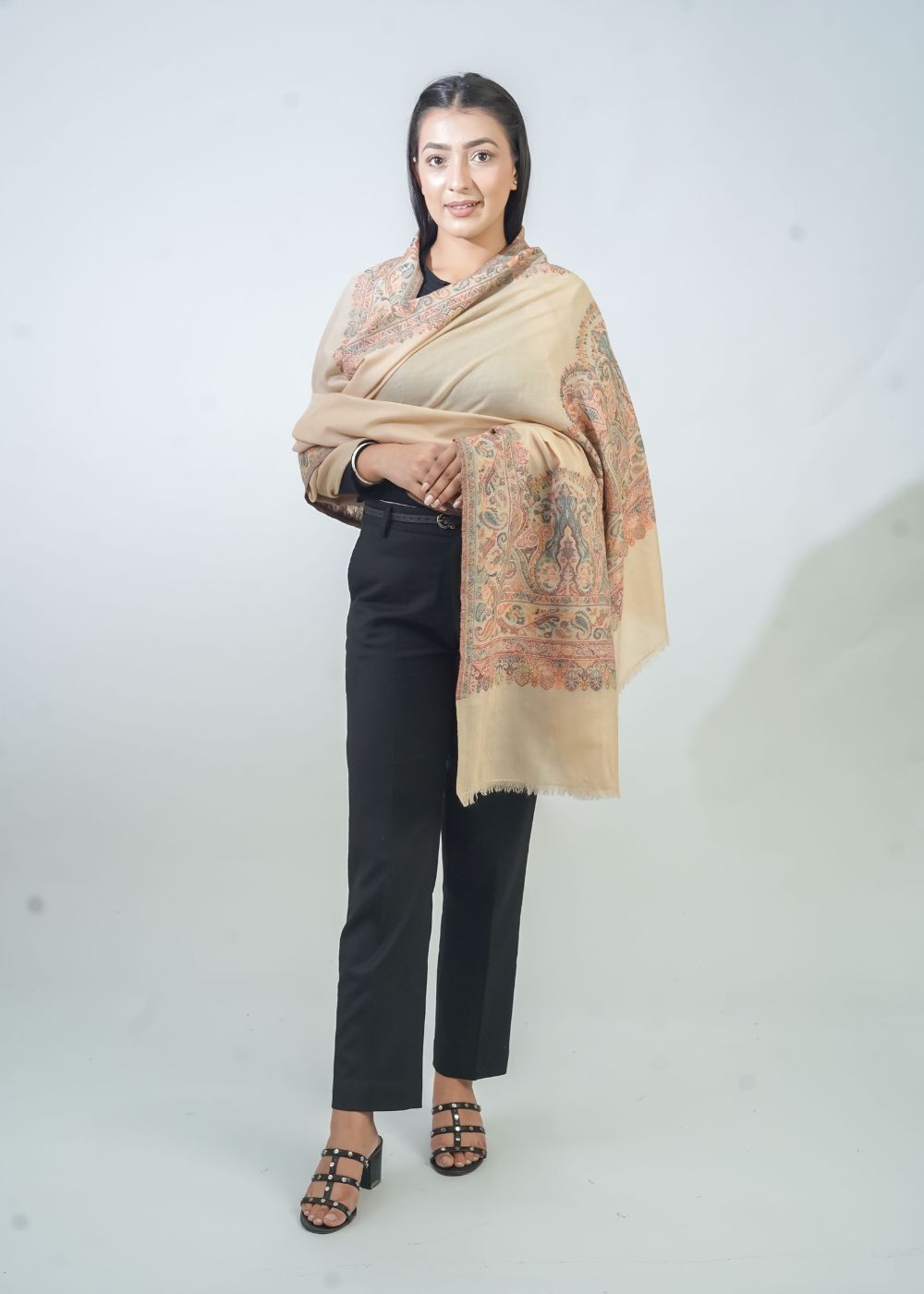 KANI WOVEN DUAR PALLA SHAWL