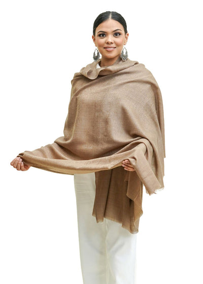 MERINO WOOL SELF JACQUARD SHAWL