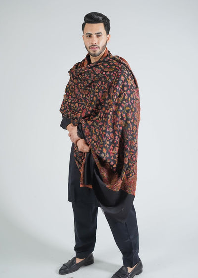 KANI JAAL GENTS SHAWL IN MERINO WOOL