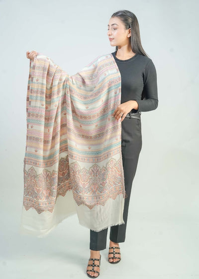 KANI WOVEN PALLA BOOTI SHAWL