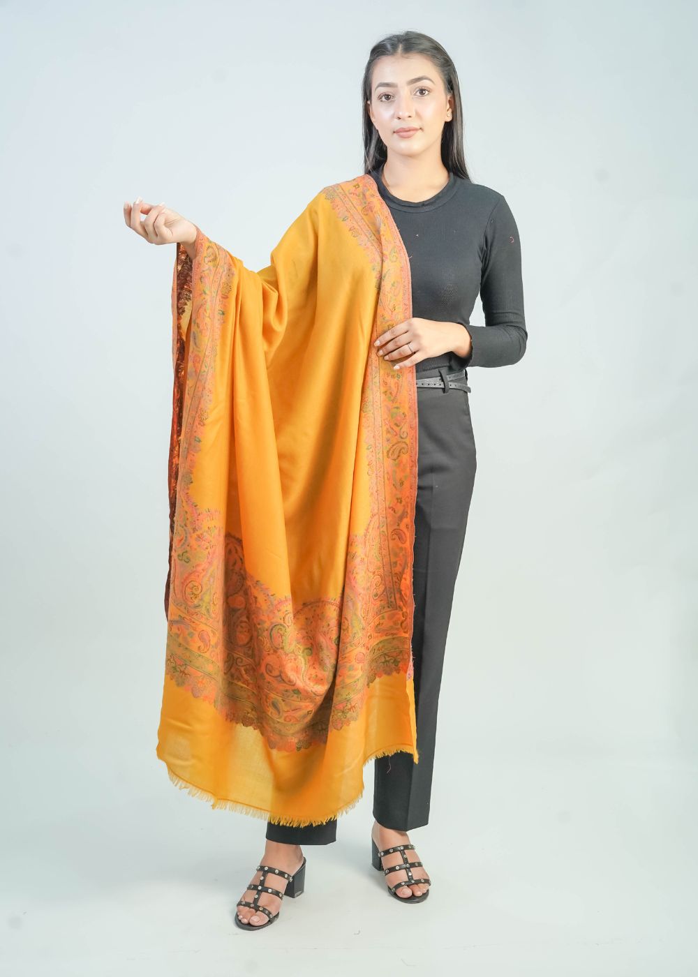 KANI WOVEN DUAR PALLA SHAWL