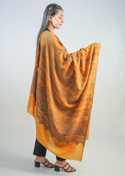 KANI WOVEN PALLA BOOTI SHAWL