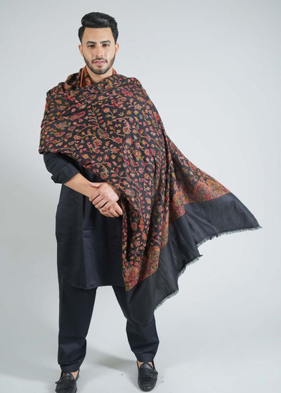 KANI JAAL GENTS SHAWL IN MERINO WOOL