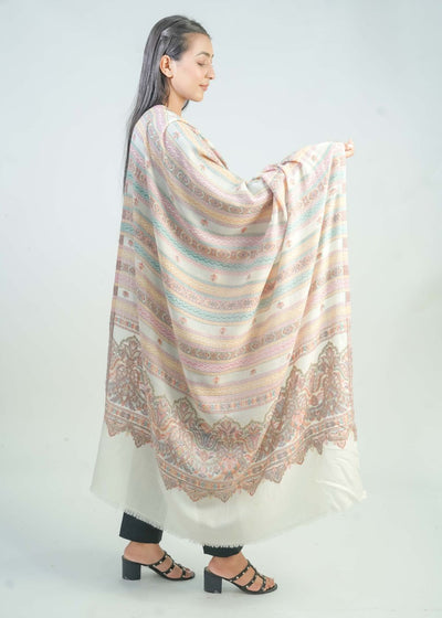 KANI WOVEN PALLA BOOTI SHAWL