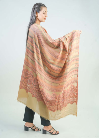 KANI WOVEN PALLA BOOTI SHAWL