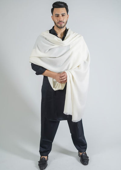 MELANGE KANI PALLA WOVEN JACQUARD WOOLLEN SHAWL