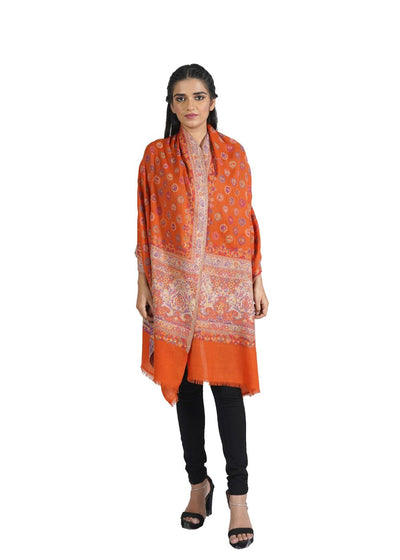 KANI BOOTI JAAL MERINO WOOL STOLE IN MELANGE STYLE