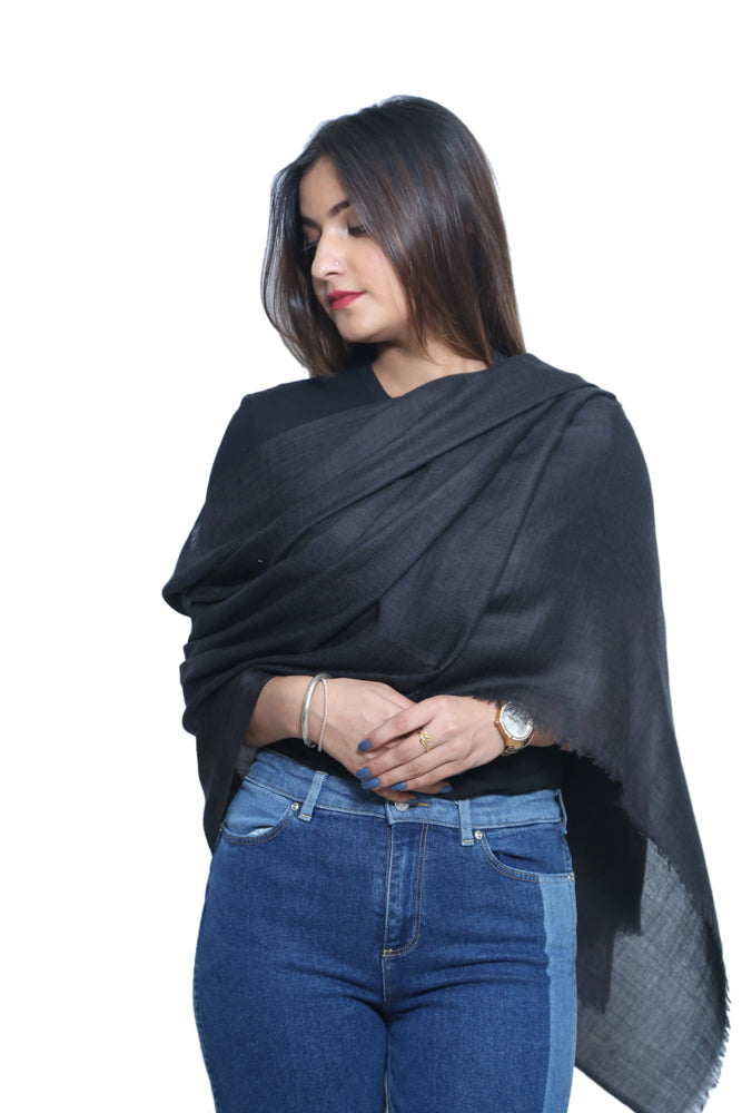 MERINO WOOL PLAIN STOLE