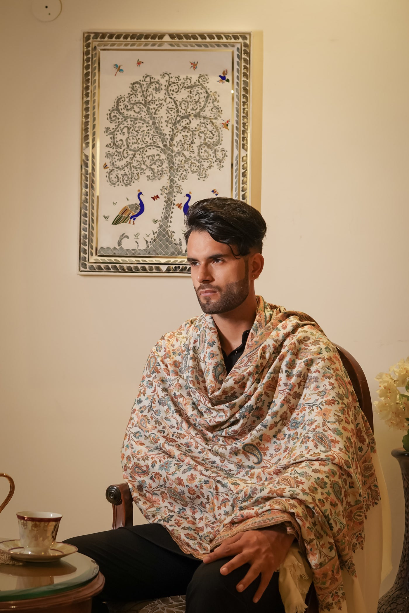 KANI GENTS MERINO WOOL SHAWL TO COMPLIMENT SHERWANI