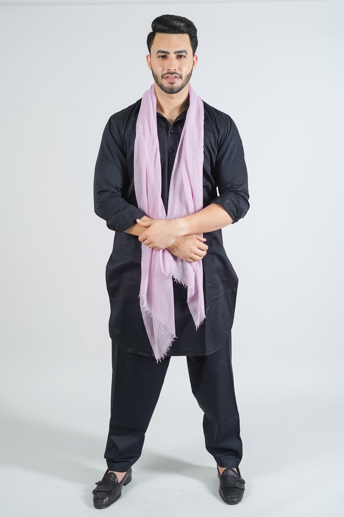 MERINO WOOL PLAIN STOLE