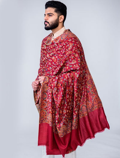 KANI JAAL GENTS SHAWL IN MERINO WOOL