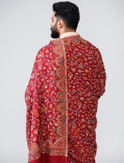 KANI JAAL GENTS SHAWL IN MERINO WOOL