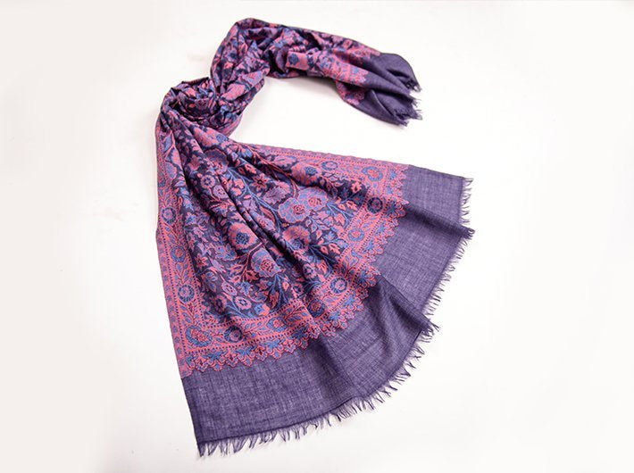 ULTRA SOFT MERINO WOOL WOVEN KANI SHAWL