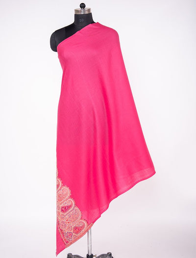 MERINO WOOL KANI PALLA SHAWL IN MELANGE COLOUR