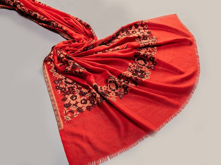 ULTRA SOFT MERINO WOOL WOVEN KANI  SHAWL