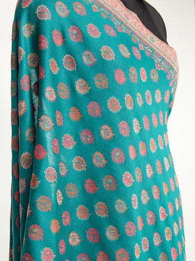 KANI BOOTI JAAL MERINO WOOL STOLE IN MELANGE STYLE