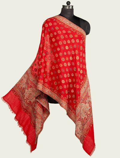 KANI BOOTI JAAL MERINO WOOL STOLE IN MELANGE STYLE