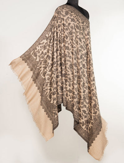 SUPER SOFT MERINO WOOL KANI SHAWL WITH JAAL DESIGN