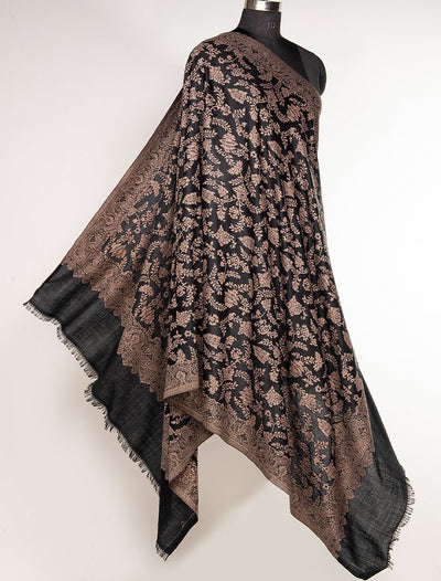 SUPER SOFT MERINO WOOL KANI SHAWL WITH JAAL DESIGN