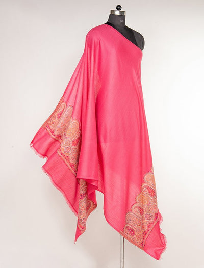 MERINO WOOL KANI PALLA SHAWL IN MELANGE COLOUR