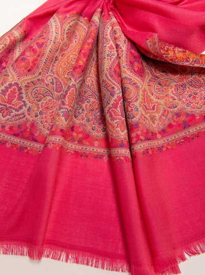 MERINO WOOL KANI PALLA SHAWL IN MELANGE COLOUR