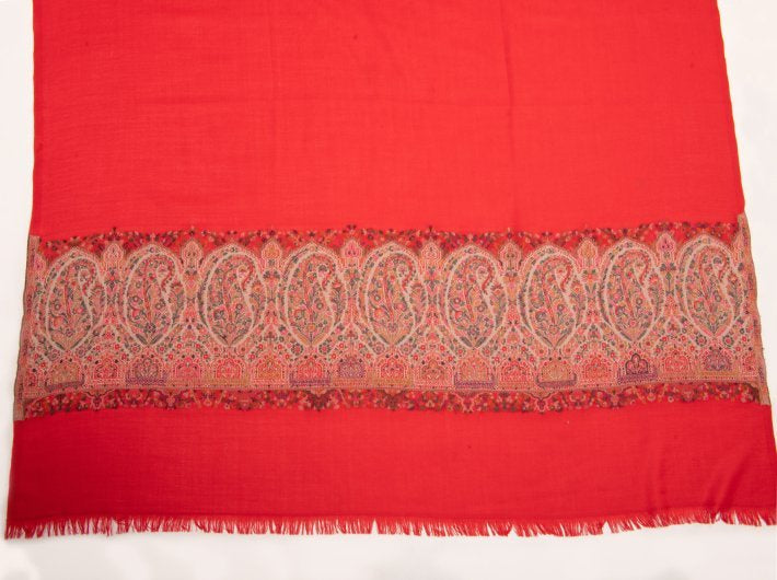 MELANGE KANI PALLA WOVEN JACQUARD WOOLLEN SHAWL