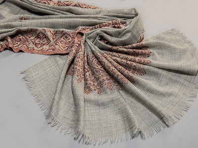 ULTRA SOFT MERINO WOOL WOVEN KANI SHAWL