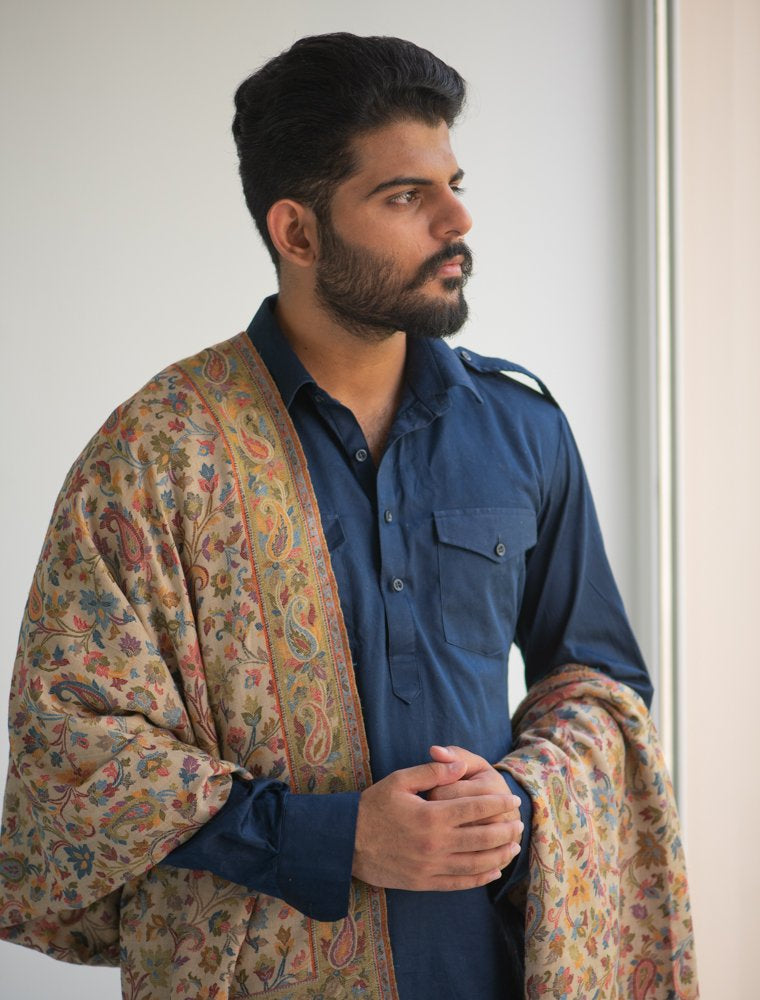 KANI GENTS MERINO WOOL SHAWL TO COMPLIMENT SHERWANI